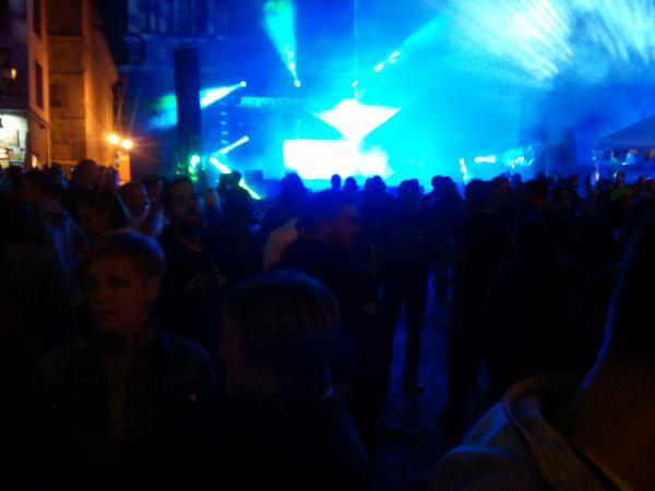 Vista hacia adelante de la Plaza